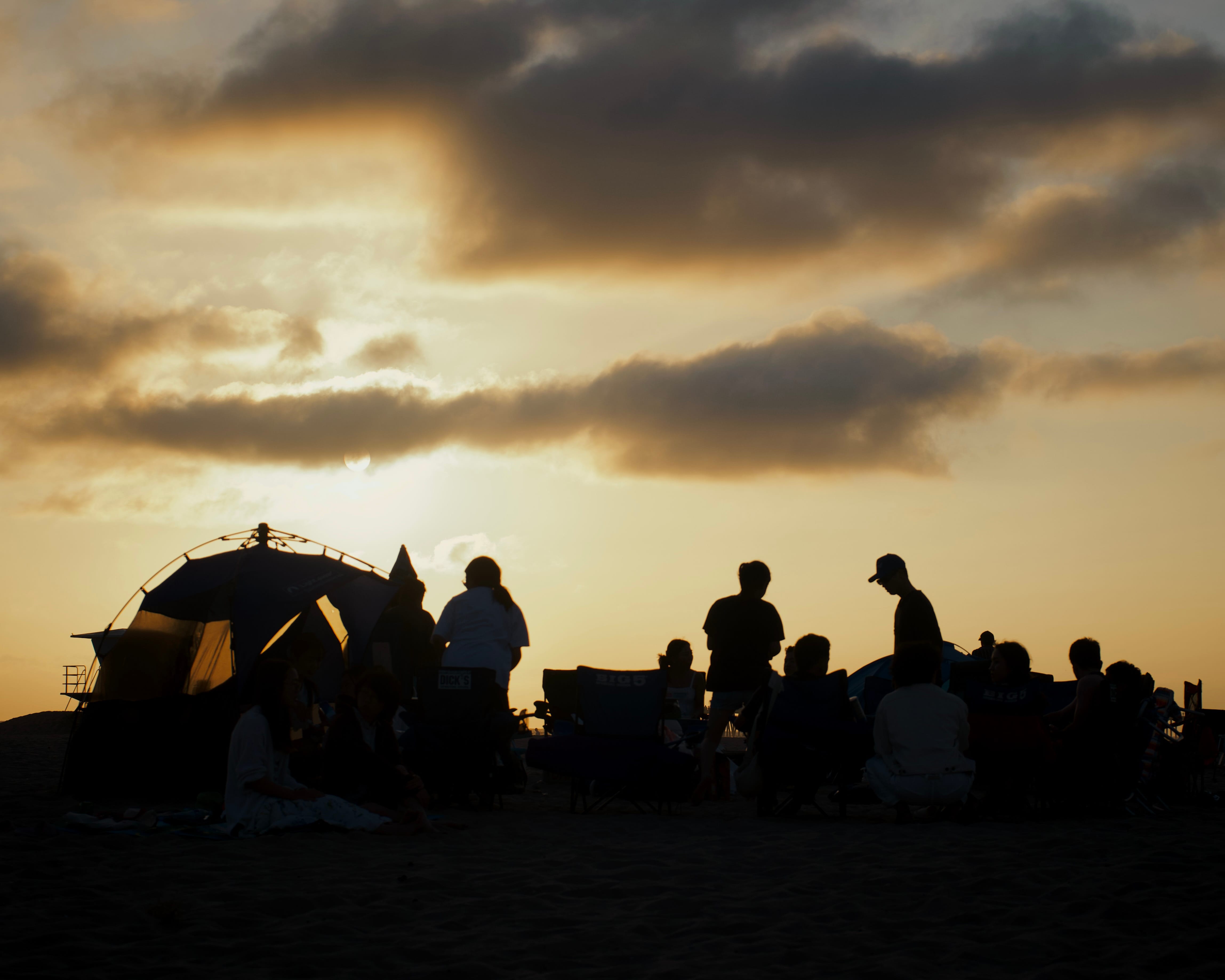 Bible study outdoors